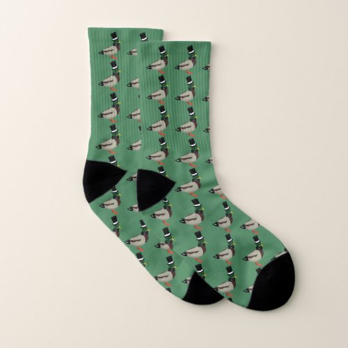 Gentleman Mallard Duck Pattern Socks