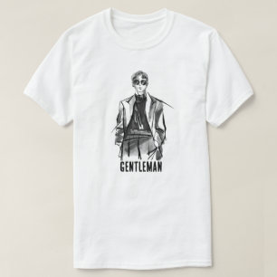 Gentleman Minimal Fashion Sketch Graphic T-Shirt