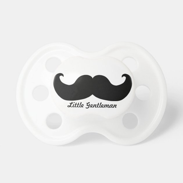 mustache pacifiers