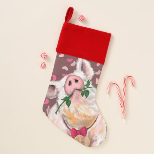 Gentleman Pig Christmas Stocking