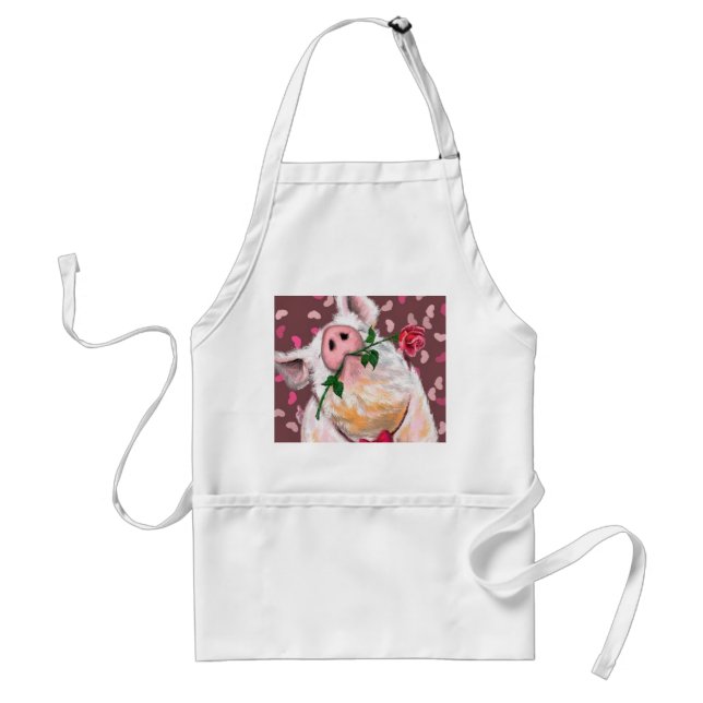 Gentleman Pig - Romantic Adult Apron (Front)