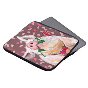 Gentleman Pig - Romantic - Funny Laptop Sleeve