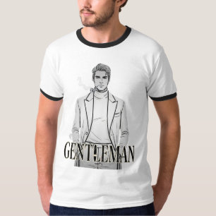 Gentleman Pipe Portrait T-Shirt