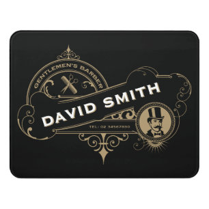 Gentleman’s Victorian Barbershop Door Sign