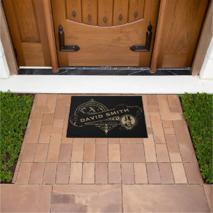 Gentleman’s Victorian Barbershop  Doormat