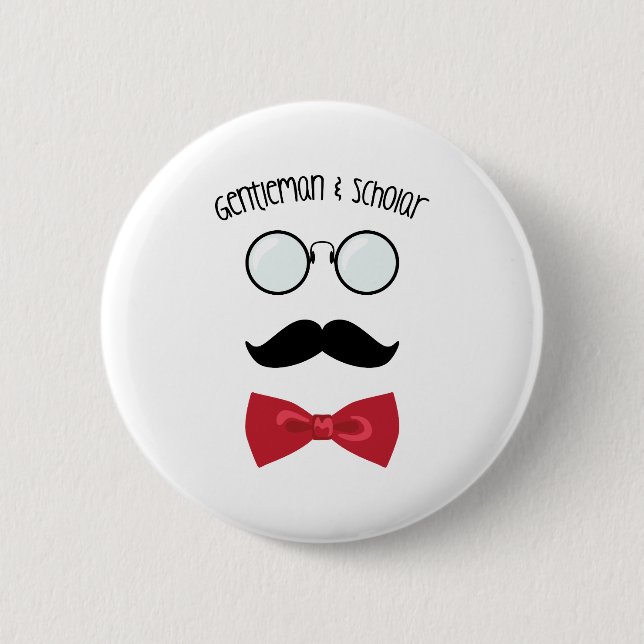 Gentleman & Scholar Button (Front)