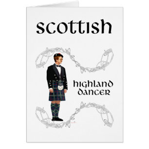 Gentleman Scottish Highland Dancer Cards