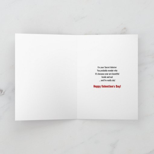 Gentleman Secret Admirer Holiday Card | Zazzle