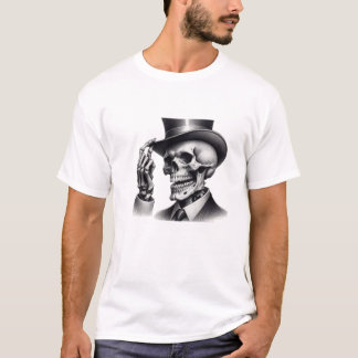 "Gentleman Skeleton Tee" 💀🎩 T-Shirt