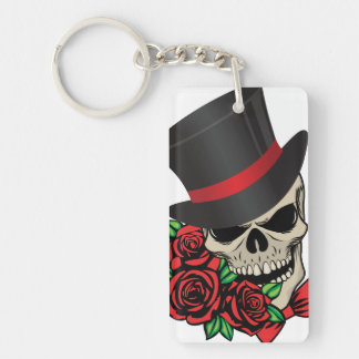 Gentleman Skull Keychain