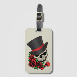 Gentleman Skull Luggage Tag