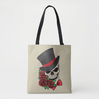 Gentleman Skull Tote Bag