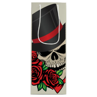 Gentleman Skull Wine Gift Bag