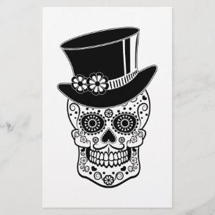 Gentleman Sugar Skull-01 Stationery