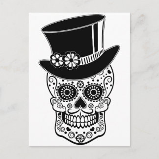 Gentleman Sugar Skull Postcard