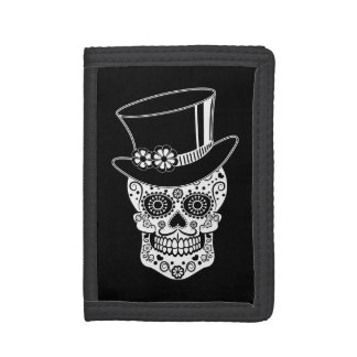 Gentleman Sugar Skull Trifold Wallet