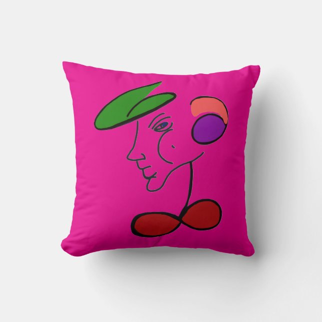 Gentleman Throw Pillow (Front)