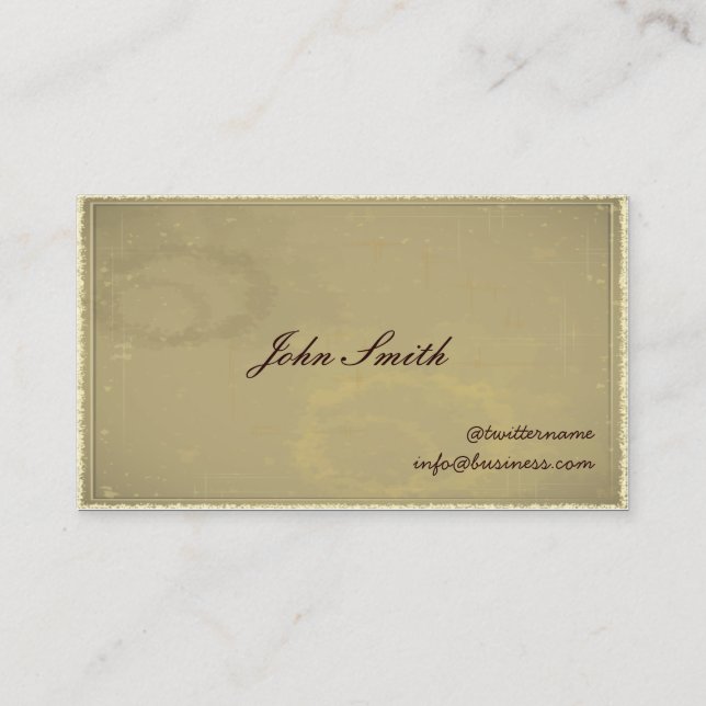 Gentleman's Calling/Visiting Card business card (Front)