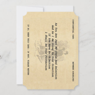 Gentleman's Flirtation Card (Bracket 5" x 7")