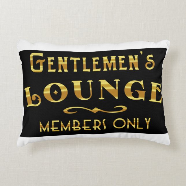 Gentleman's Lounge Accent Pillow (Front)