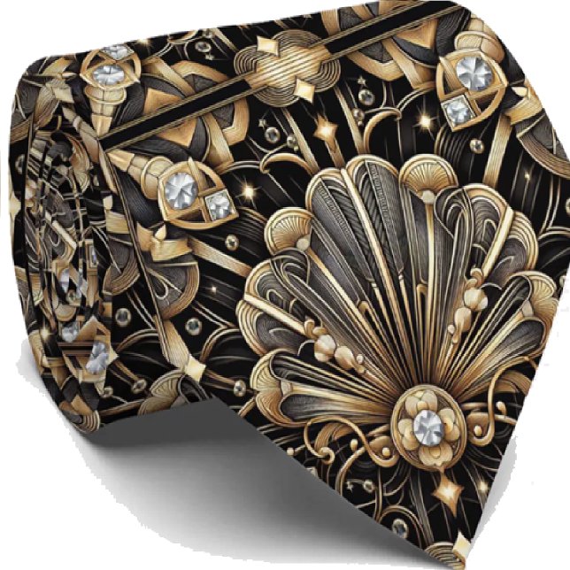 Gentleman's Tie | Art Deco Faux Diamond Neck Ties (Creator Uploaded)