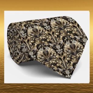 Gentleman's Tie Art Deco Faux Diamond Neck Ties
