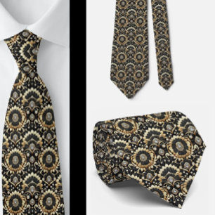 Gentleman's Tie Art Deco Faux Diamond Neck Ties