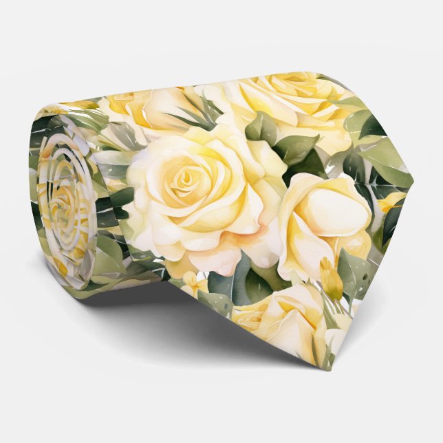 Gentleman's Tie | Wedding and Event Floral Necktie (Rolled)