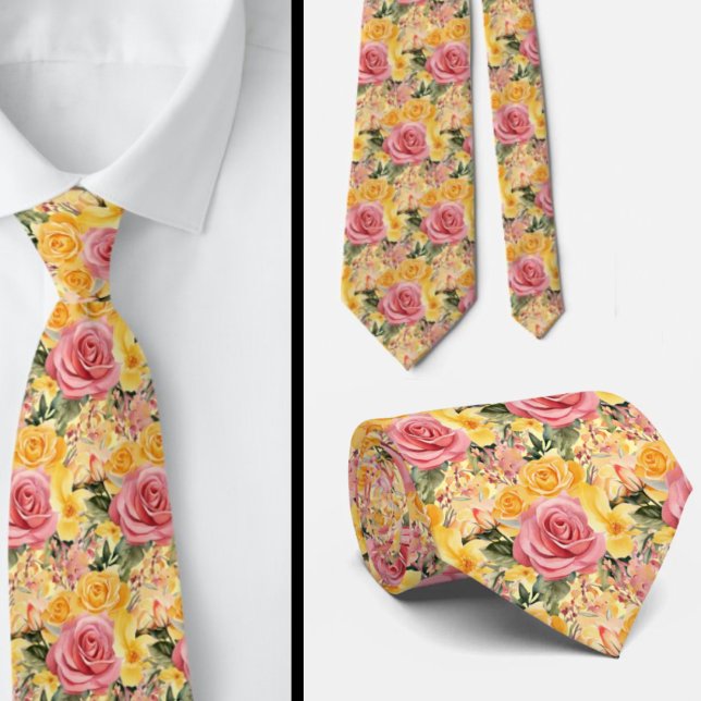 Gentleman's Tie | Wedding and Event Floral Necktie (Creator Uploaded)