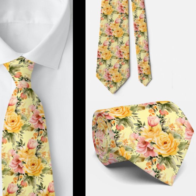 Gentleman's Tie | Wedding and Event Floral Necktie (Creator Uploaded)