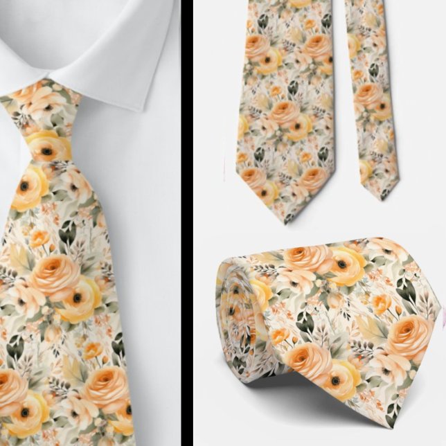 Gentleman's Tie | Wedding and Event Floral Necktie (Creator Uploaded)