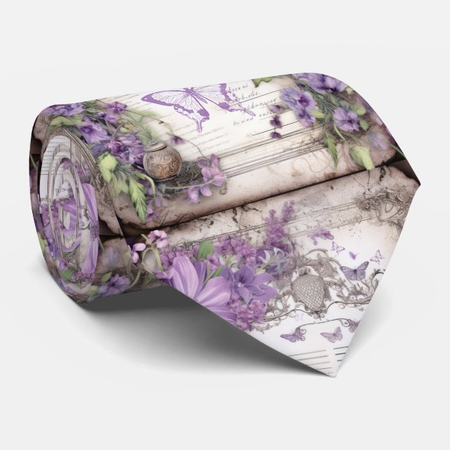 Gentleman's Tie | Wedding & Event Floral Necktie (Rolled)