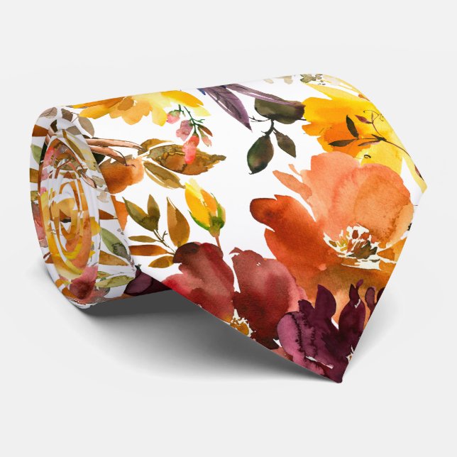 Gentleman's Tie | Wedding & Event Floral Necktie (Rolled)