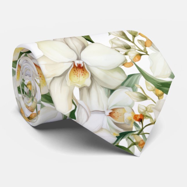 Gentleman's Tie | Wedding & Event Floral Necktie (Rolled)