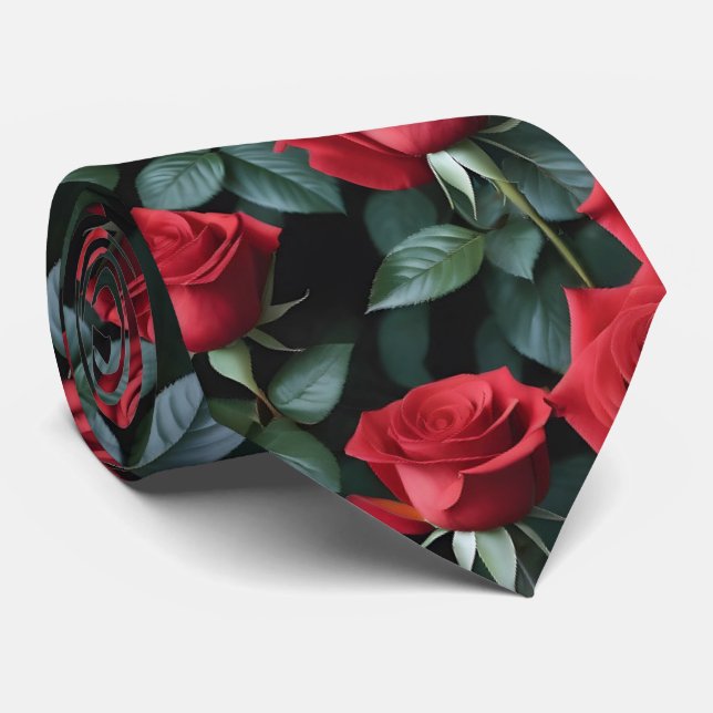 Gentleman's Tie | Wedding & Event Floral Necktie (Rolled)