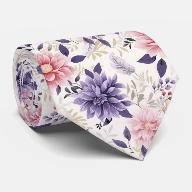Gentleman's Tie | Wedding & Event Floral Necktie (Rolled)