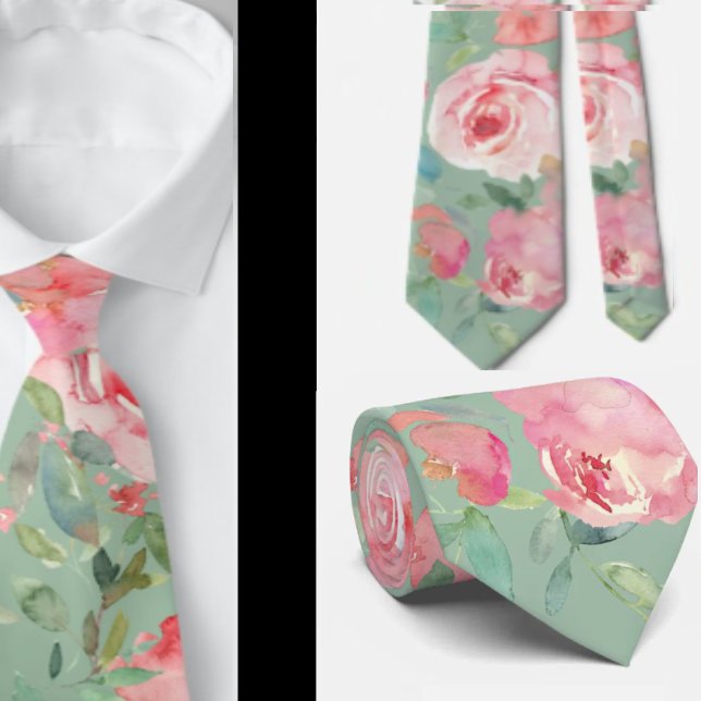 Gentleman's Tie | Wedding & Event Floral Necktie (Creator Uploaded)