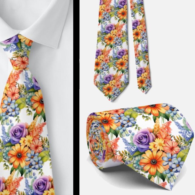 Gentleman's Tie | Wedding & Event Floral Necktie (Creator Uploaded)