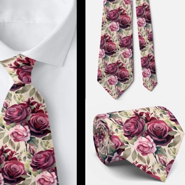 Gentleman's Tie | Wedding & Event Floral Necktie (Creator Uploaded)