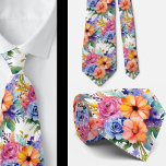 Gentleman's Tie | Wedding & Event Floral Necktie<br><div class="desc">These spring flowers neck tie add a burst of color to your wardrobe. Perfect for casual business suits or for a colorful wedding.</div>