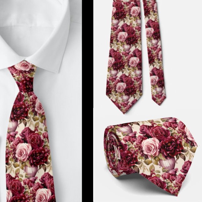 Gentleman's Tie | Wedding & Event Floral Necktie (Creator Uploaded)
