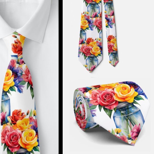 Gentleman's Tie | Wedding & Event Floral Necktie (Creator Uploaded)
