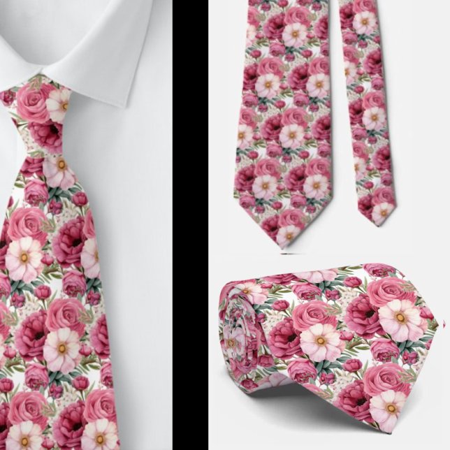 Gentleman's Tie | Wedding & Event Floral Necktie (Creator Uploaded)