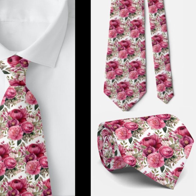 Gentleman's Tie | Wedding & Event Floral Necktie (Creator Uploaded)