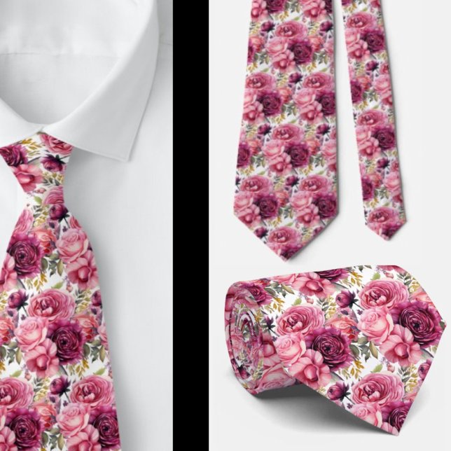 Gentleman's Tie | Wedding & Event Floral Necktie (Creator Uploaded)