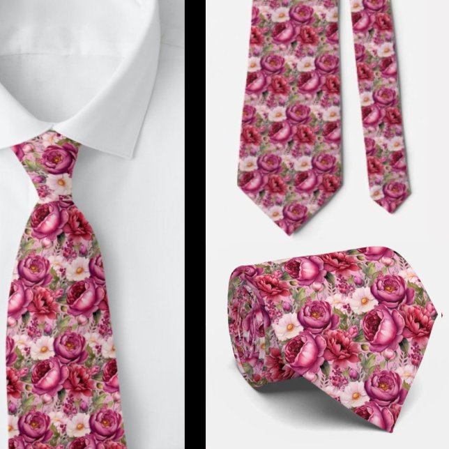 Gentleman's Tie | Wedding & Event Floral Necktie (Creator Uploaded)