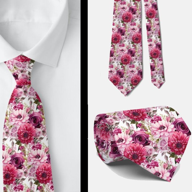 Gentleman's Tie | Wedding & Event Floral Necktie (Creator Uploaded)