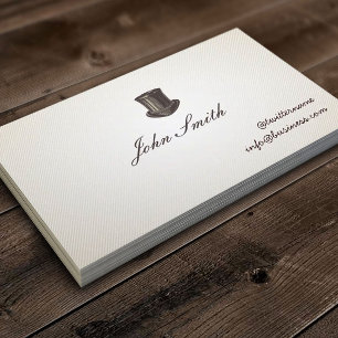 Gentleman's Top Hat Calling Card business card