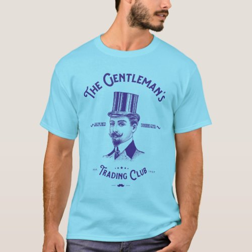 Gentlemans Trading Club T_Shirt _ Blue Print
