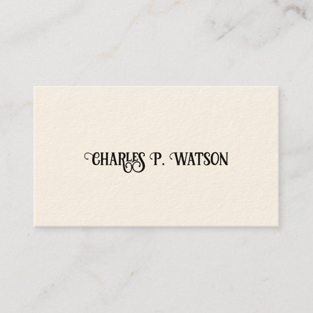 Gentleman's Victorian Calling Cards (Front)